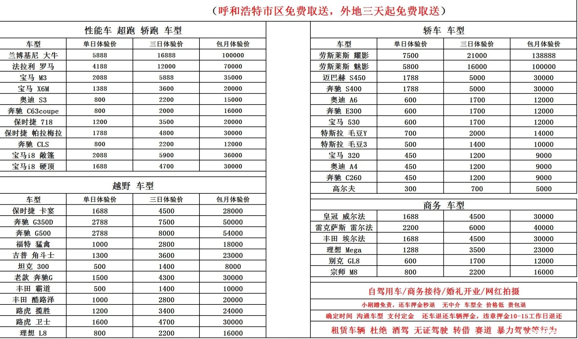 呼和浩特租车的正常价格是多少？.jpg